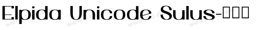 Elpida Unicode Sulus字体转换